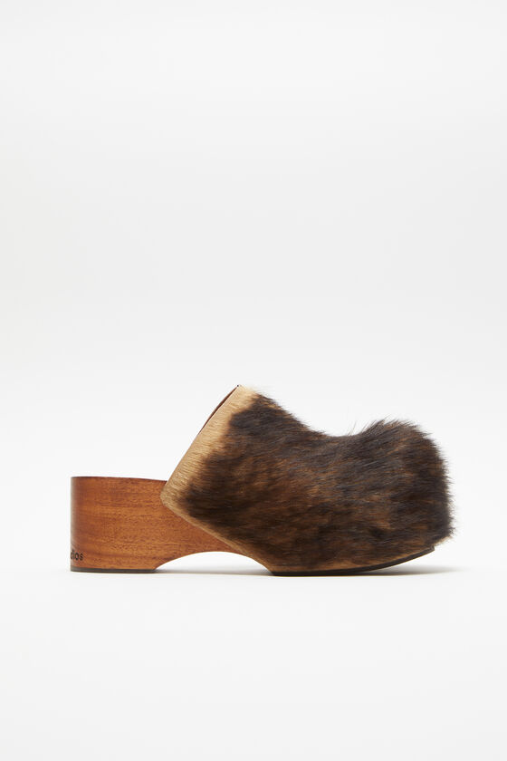 (image for) Amazing Hairy wood clogs